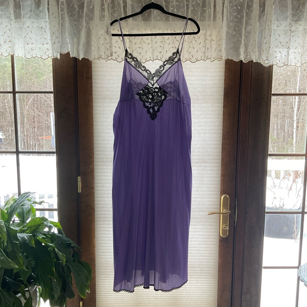 Vintage Purple Lace Nightgown